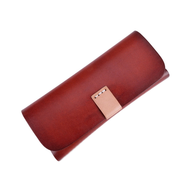 K064 Multifunctional Vegetable Tanned Leather Glasses Storage Box