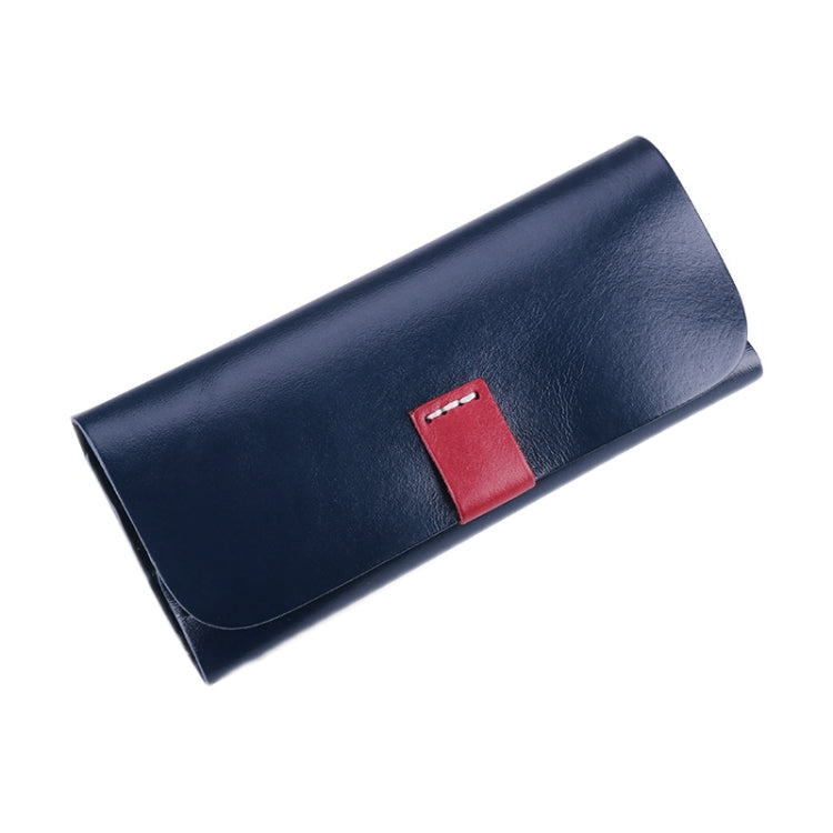 K064 Multifunctional Vegetable Tanned Leather Glasses Storage Box