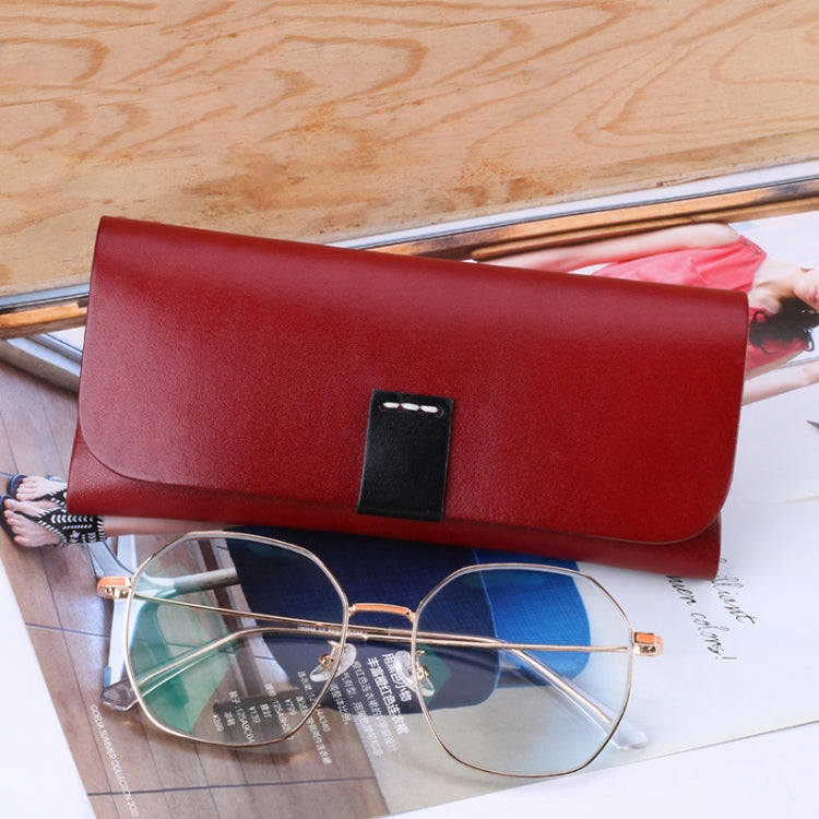 K064 Multifunctional Vegetable Tanned Leather Glasses Storage Box