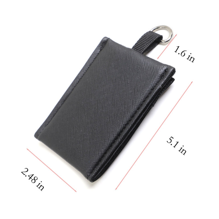 2 PCS Kzsn-01 Keychain Storage Bag Portable Mask Storage Bag(Black)