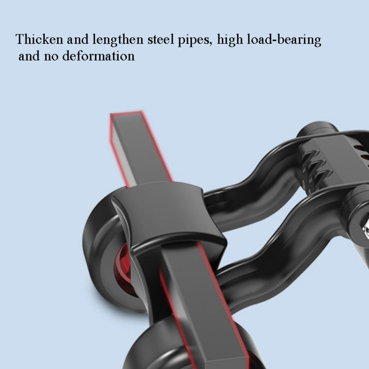 Four-Wheel Abdomen Wheel With Hand Support Household Rollers Fitness Equipment For Men And Women(Black Red)