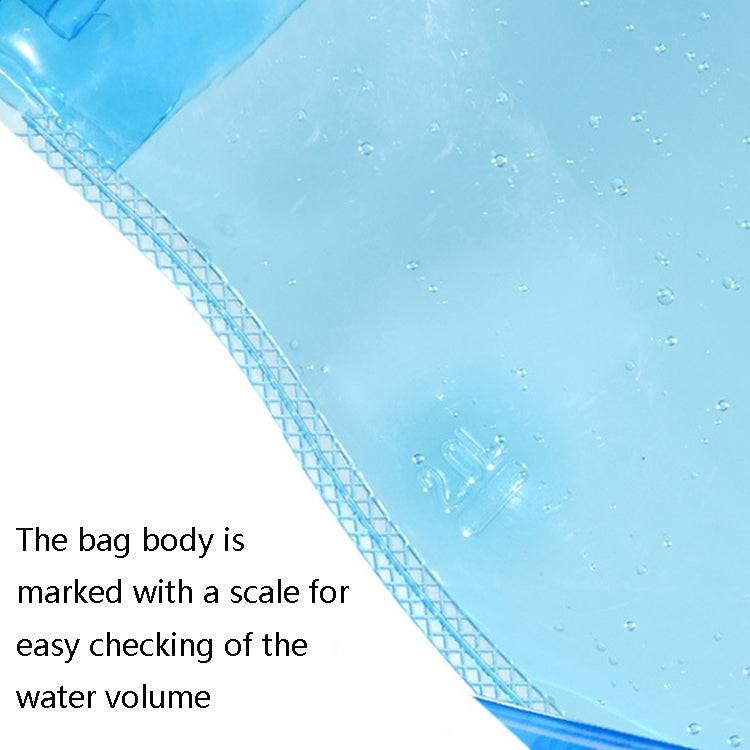 FT2085 Outdoor Folding Drinking Water Bag Portable Mountaineering Water Feeds, Size: 2L(Blue)