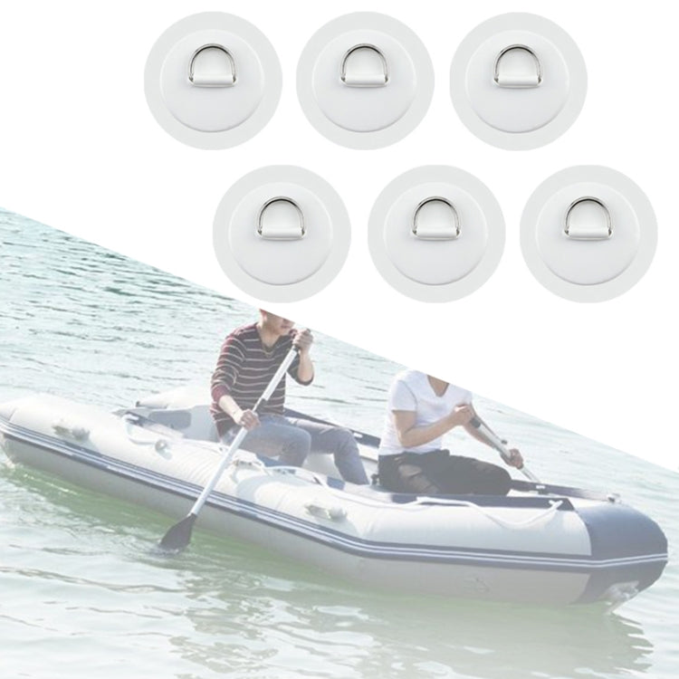 6 In 1 Canoe Kayak PVC Patch + D Ring Buckle + Elastic Rope + Paddle Rope Set