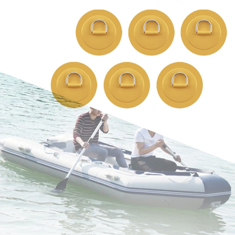 6 In 1 Canoe Kayak PVC Patch + D Ring Buckle + Elastic Rope + Paddle Rope Set