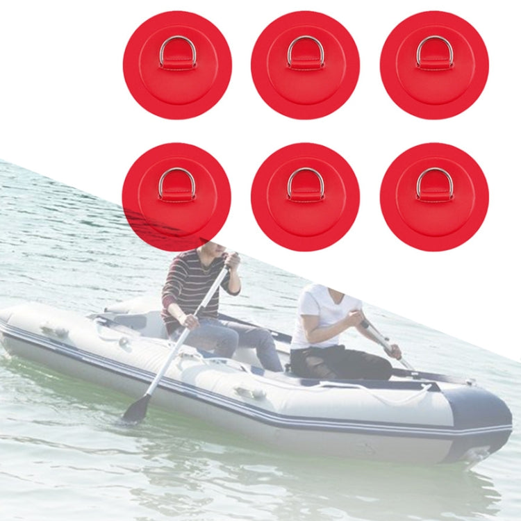 6 In 1 Canoe Kayak PVC Patch + D Ring Buckle + Elastic Rope + Paddle Rope Set