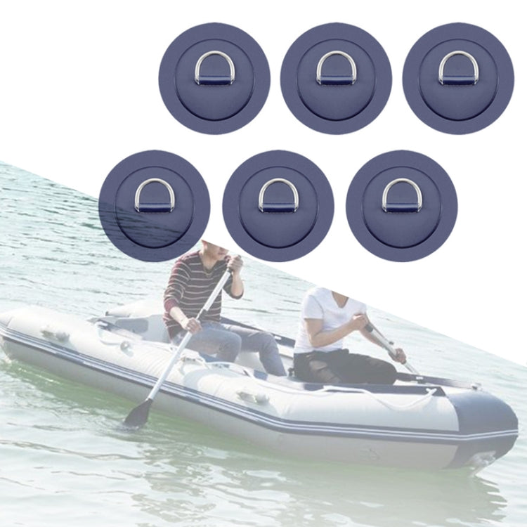 6 In 1 Canoe Kayak PVC Patch + D Ring Buckle + Elastic Rope + Paddle Rope Set