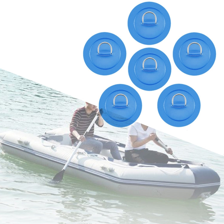 6 In 1 Canoe Kayak PVC Patch + D Ring Buckle + Elastic Rope + Paddle Rope Set