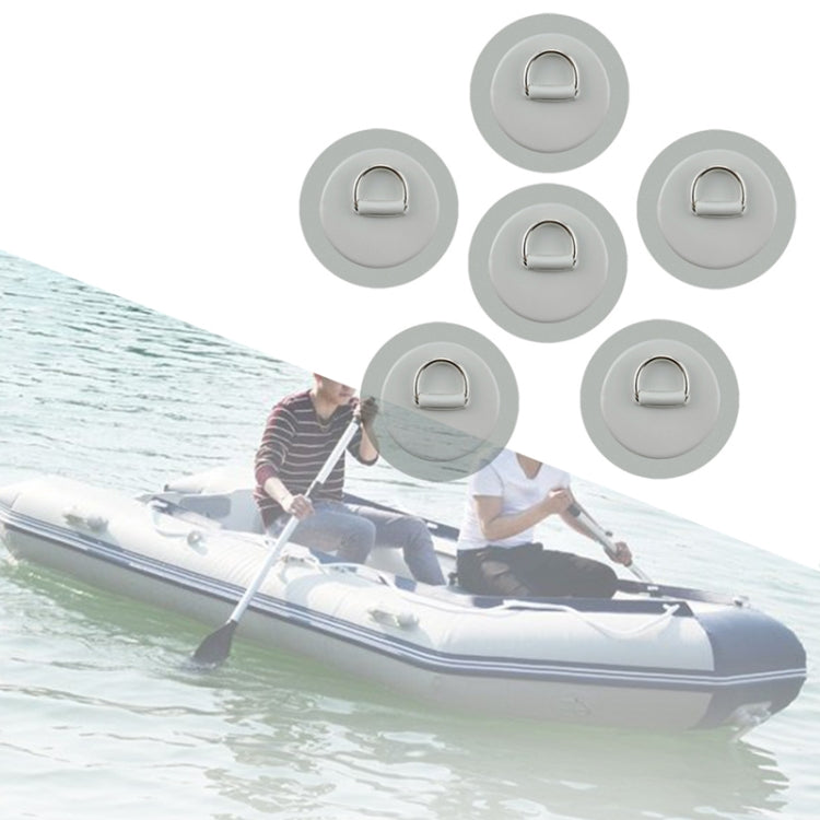 6 In 1 Canoe Kayak PVC Patch + D Ring Buckle + Elastic Rope + Paddle Rope Set
