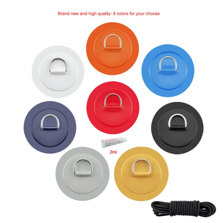 6 In 1 Canoe Kayak PVC Patch + D Ring Buckle + Elastic Rope + Paddle Rope Set