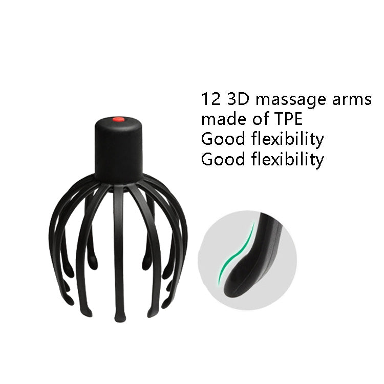 YK-1806 Head Electric Massager Octopus Charging Massage Comb
