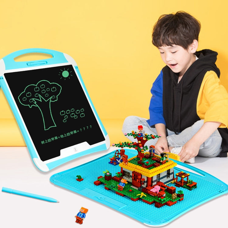 20 inch Children LCD Handwriting Board Graffiti Writing Board Can Built Building Blocks On The Back