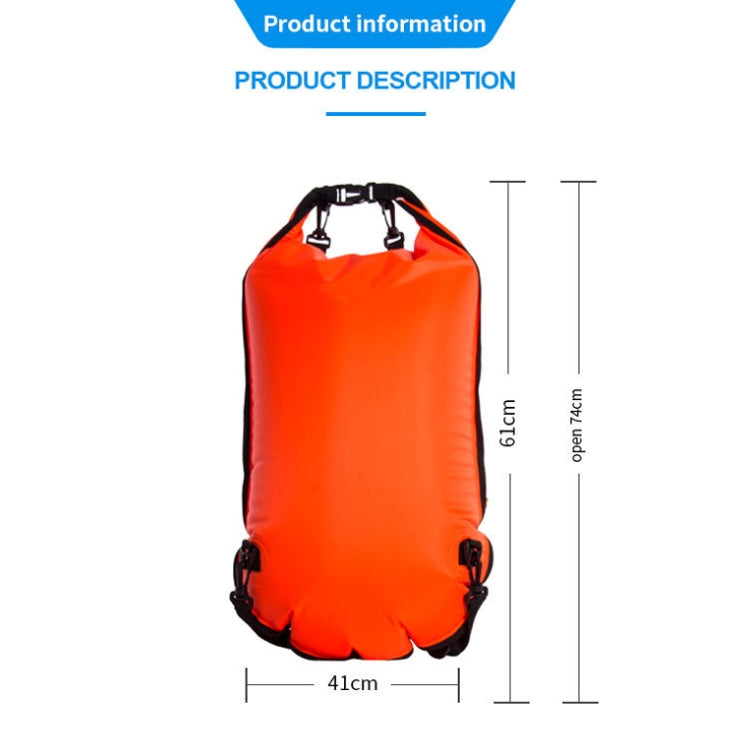 FT2092 Thickened Anti-Drowning Buoyancy Bag Children Drift Waterproof Bag(Orange Red)