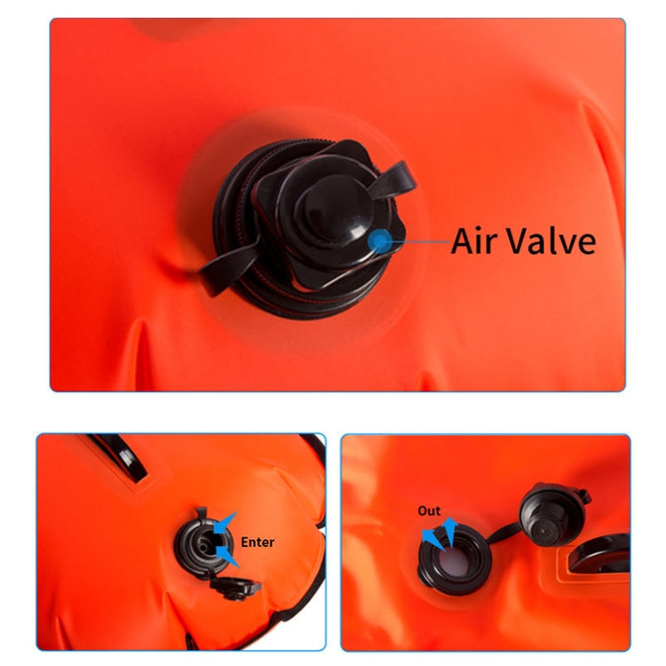 FT2092 Thickened Anti-Drowning Buoyancy Bag Children Drift Waterproof Bag(Orange Red)