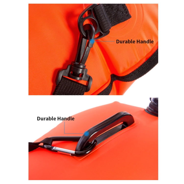 FT2092 Thickened Anti-Drowning Buoyancy Bag Children Drift Waterproof Bag(Orange Red)