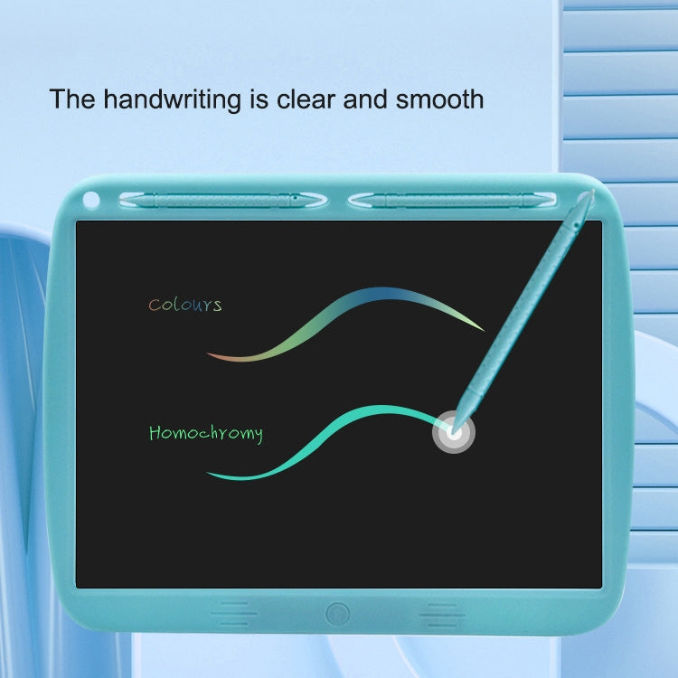 15inch Charging Tablet Doodle Message Double Writing Board LCD Children Drawing Board, Specification: Colorful Lines (Black)