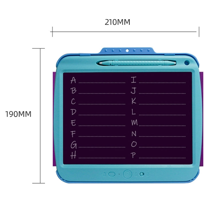 9 Inch Charging LCD Copy Writing Panel Transparent Electronic Writing Board, Specification: Monochrome Lines (Black)