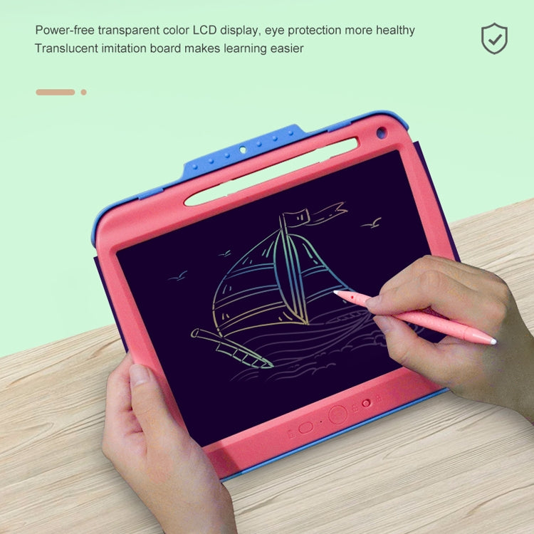 9 Inch Charging LCD Copy Writing Panel Transparent Electronic Writing Board, Specification: Monochrome Lines (Black)