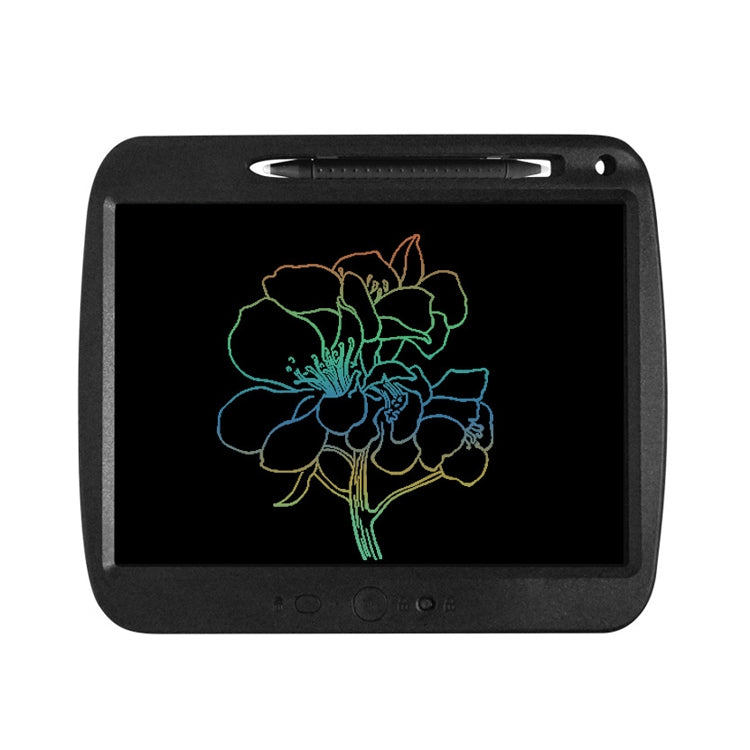 Children LCD Painting Board Electronic Highlight Written Panel Smart Charging Tablet, Style: 9 inch Colorful Lines (Black)