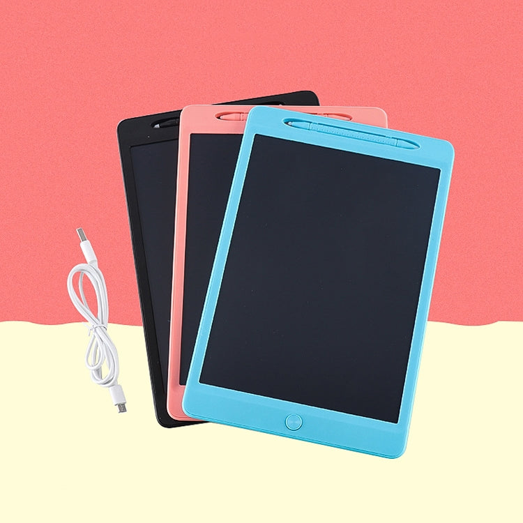 Children LCD Painting Board Electronic Highlight Written Panel Smart Charging Tablet, Style: 11.5 inch Monochrome Lines (Pink)