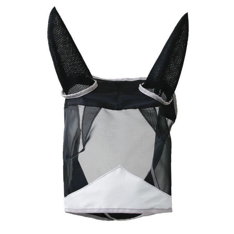 MTP-636 Breathable And Comfortable Outdoor Anti-Mosquito Horse Mask Detachable Horse Face Mask, Size: L