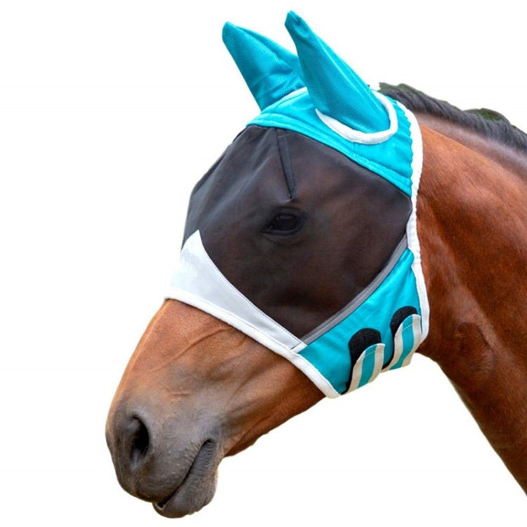 Elastic Breathable Horse Mask Anti-Mosquito And Insect-Proof Cover, Specification: L:80x114x45cm