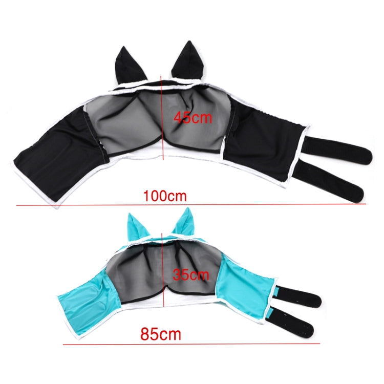 Elastic Breathable Horse Mask Anti-Mosquito And Insect-Proof Cover, Specification: L:80x114x45cm
