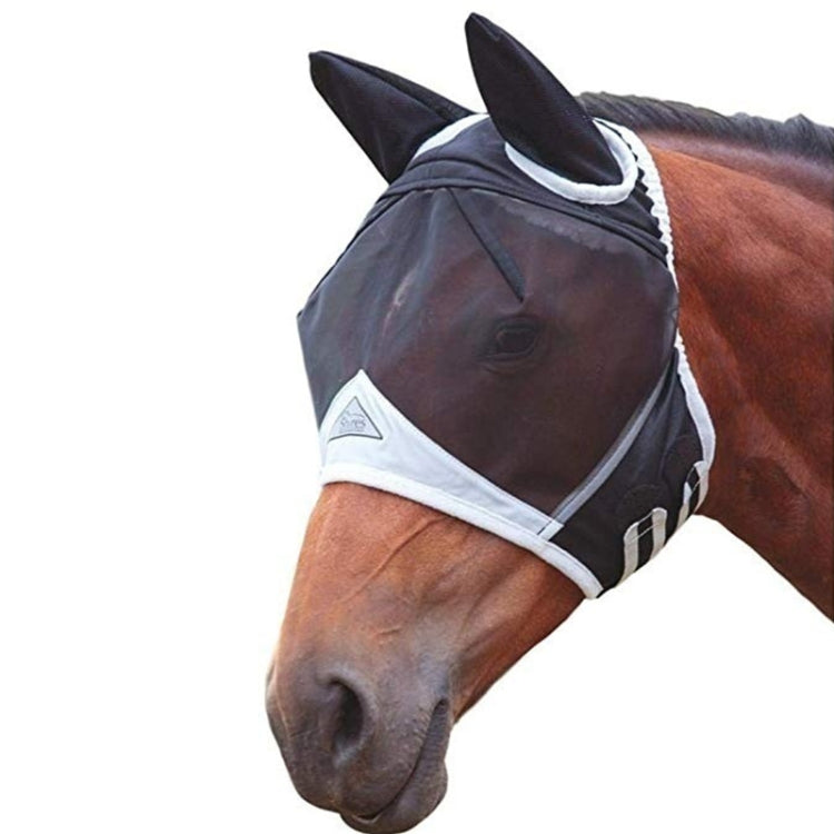 Elastic Breathable Horse Mask Anti-Mosquito And Insect-Proof Cover, Specification: S: 71x112x35cm