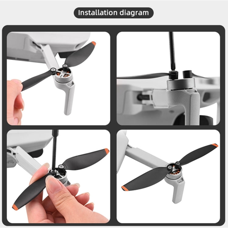 2 Pairs 4726 Light Weight Props Blade Screw Wing Propeller  For DJI Mavic Mini 2(Colorful)