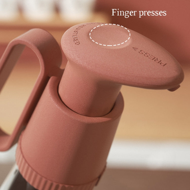 2 PCS  Oyster Sauce Presser Oyster Sauce Bottle Pump Head Squeezer Household Quantitative Tomato Sauce Presser(Rice Gray)