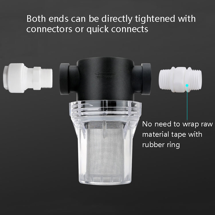 Water Pipe Front Plastic Filter Garden Irrigation Water Purifier, Specification: 6 Points Interface 40 Mesh