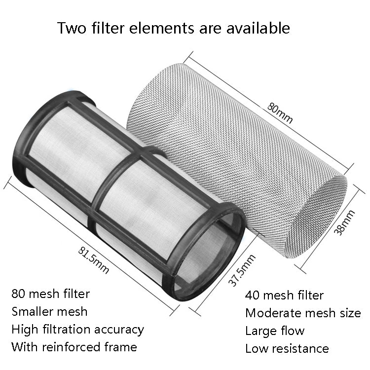 Water Pipe Front Plastic Filter Garden Irrigation Water Purifier, Specification: 6 Points Interface 40 Mesh