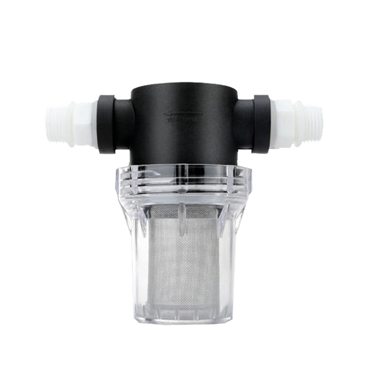Water Pipe Front Plastic Filter Garden Irrigation Water Purifier, Specification: 4 Points 40 Mesh+Connector With Rubber Ring