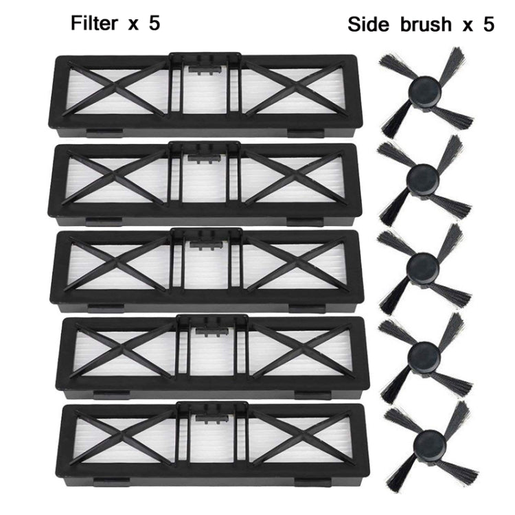 Sweeper Hypa Filter + Side Brush Accessories For Neato D Series D75/80/85/945(Carton Packing)