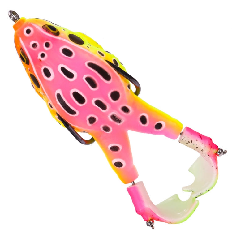 2 PCS Rotating Leg Thunder Frog Simulation Road Sub-Soft Bait, Specification: Small 7.5cm 8.5g
