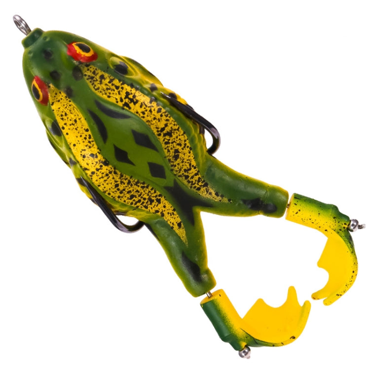 2 PCS Rotating Leg Thunder Frog Simulation Road Sub-Soft Bait, Specification: Small 7.5cm 8.5g