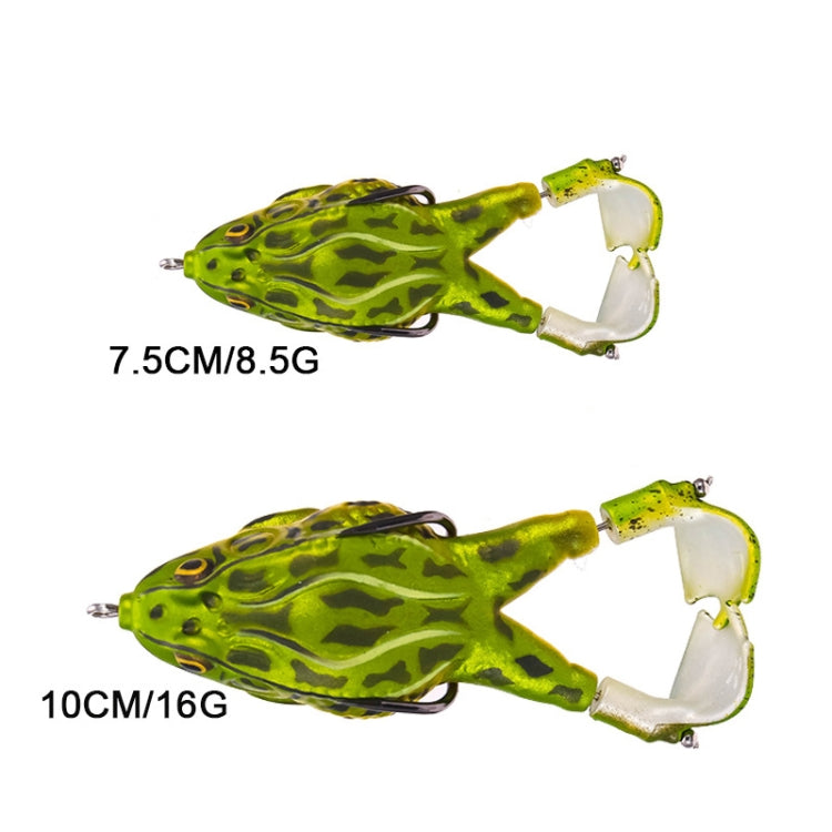 2 PCS Rotating Leg Thunder Frog Simulation Road Sub-Soft Bait, Specification: Small 7.5cm 8.5g