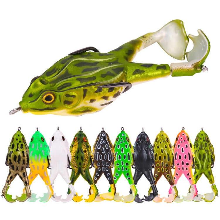 2 PCS Rotating Leg Thunder Frog Simulation Road Sub-Soft Bait, Specification: Small 7.5cm 8.5g