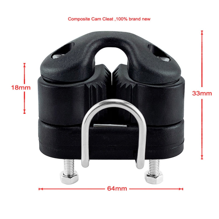 Double Nylon Ball Rope Clamp With Guide Ring Automatic Rope Clamp Boat Accessories Without Guide Ring