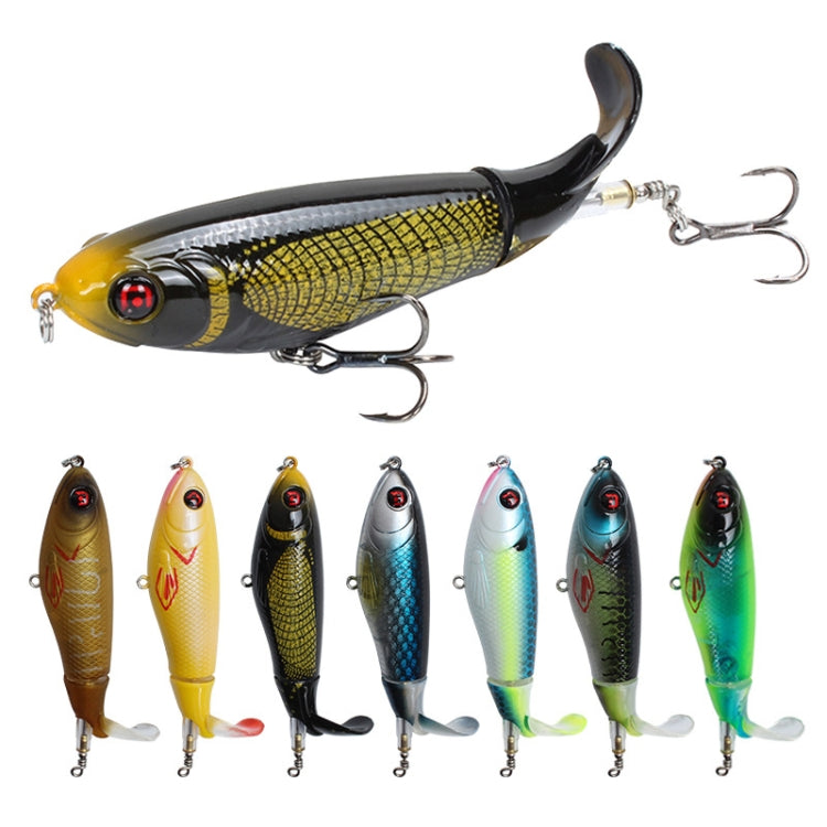 2 PCS Spiral Tractor Hard Bait 17g 10.5cm Floating Pencil Sub-Propeller Fish Bait