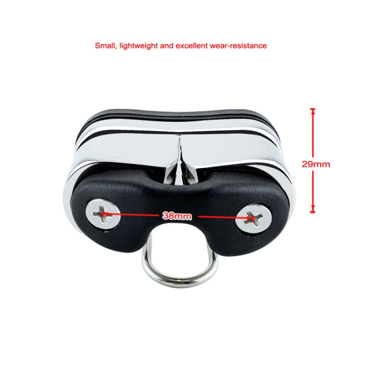 Stainless Steel Ball Rope Clamp With Guide Ring Automatic Rope Clamp Boat Accessories Stainless Steel Guide Ring