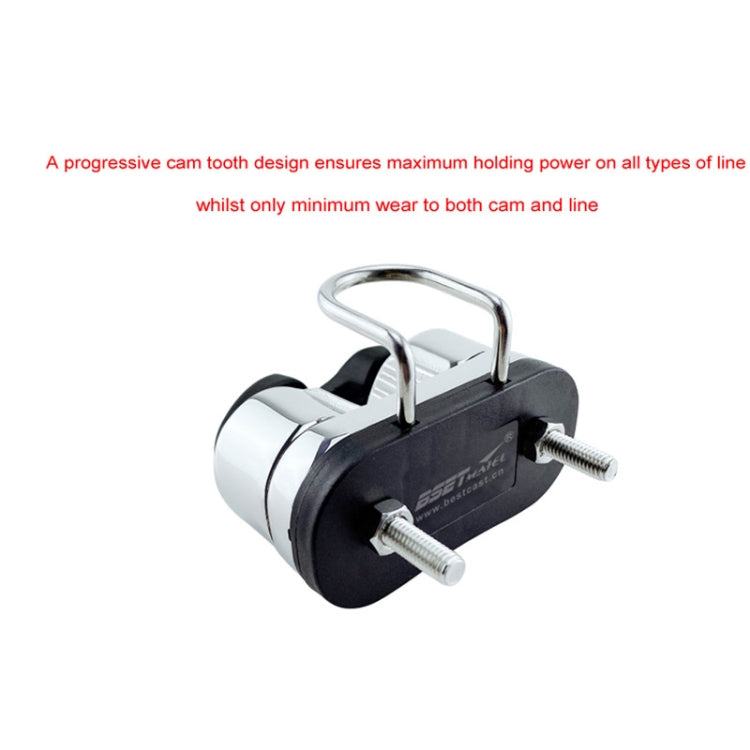 Stainless Steel Ball Rope Clamp With Guide Ring Automatic Rope Clamp Boat Accessories Stainless Steel Guide Ring