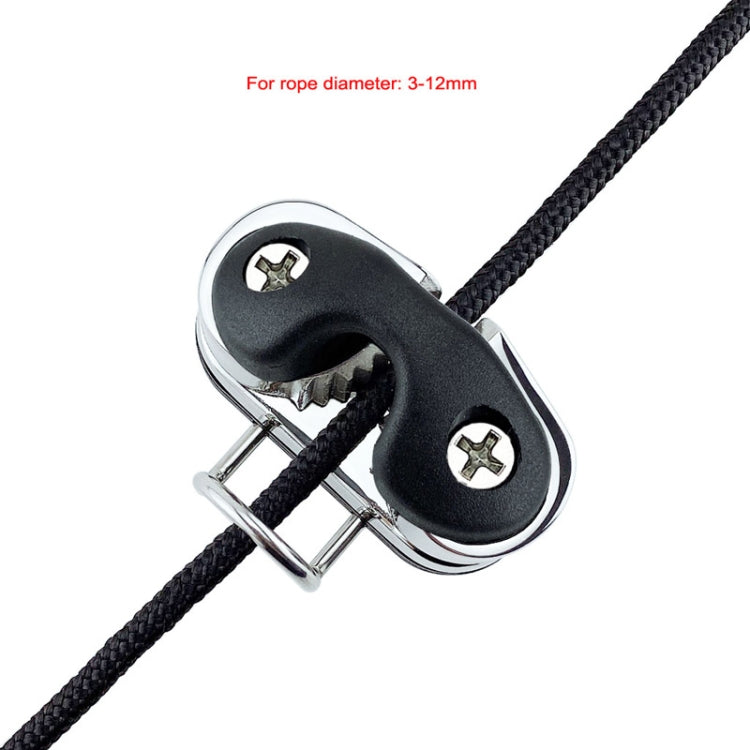 Stainless Steel Ball Rope Clamp With Guide Ring Automatic Rope Clamp Boat Accessories Stainless Steel Guide Ring