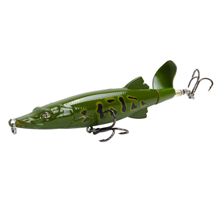 2 PCS 13cm Sub-Propeller Fish Bait Propeller Tractor Pencil Bionic Bait