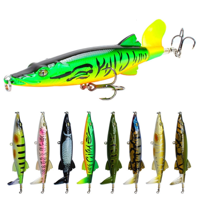 2 PCS 13cm Sub-Propeller Fish Bait Propeller Tractor Pencil Bionic Bait
