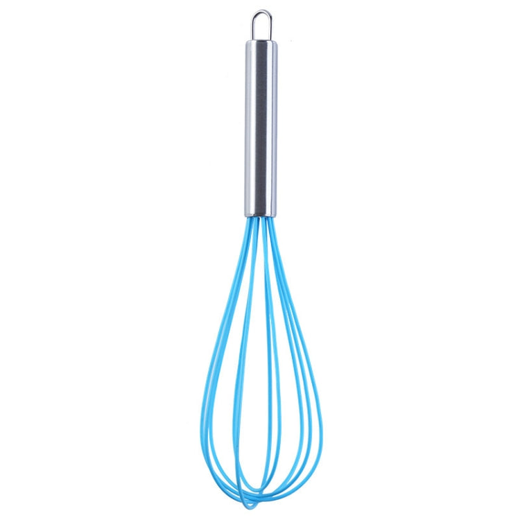 10 PCS Silicone Egg Beater Home Egg Mixer Kitchen Gadgets Cream Baking Tools, Colour: 12 inch Blue
