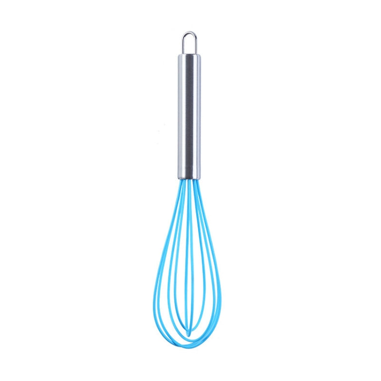 10 PCS Silicone Egg Beater Home Egg Mixer Kitchen Gadgets Cream Baking Tools, Colour: 8 inch Blue