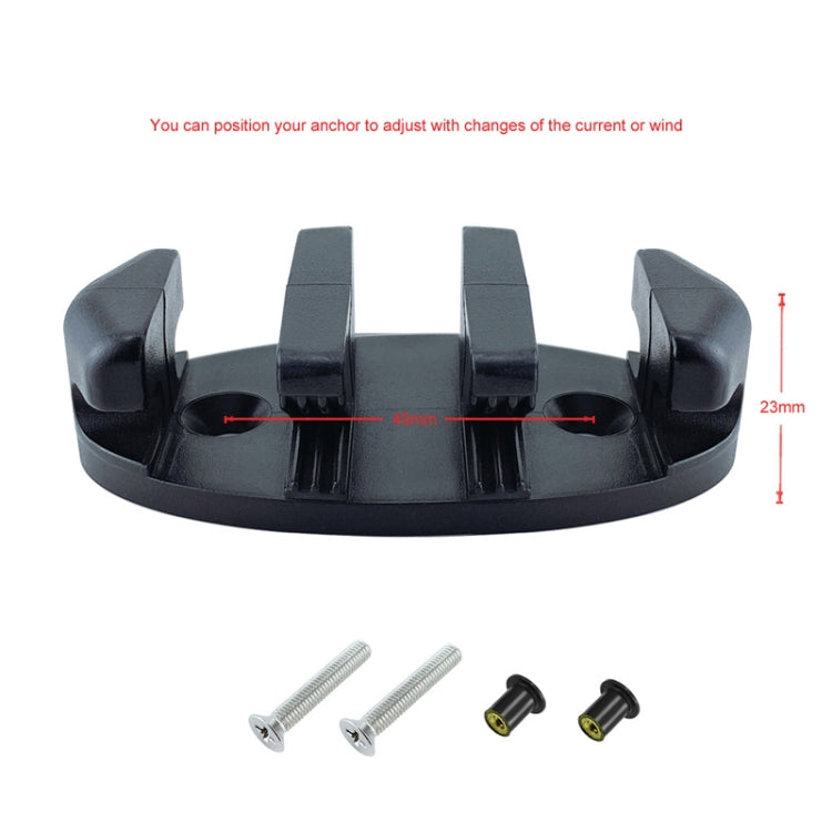 2 PCS Nylon Plastic Marine Tether Seat(With Screw)