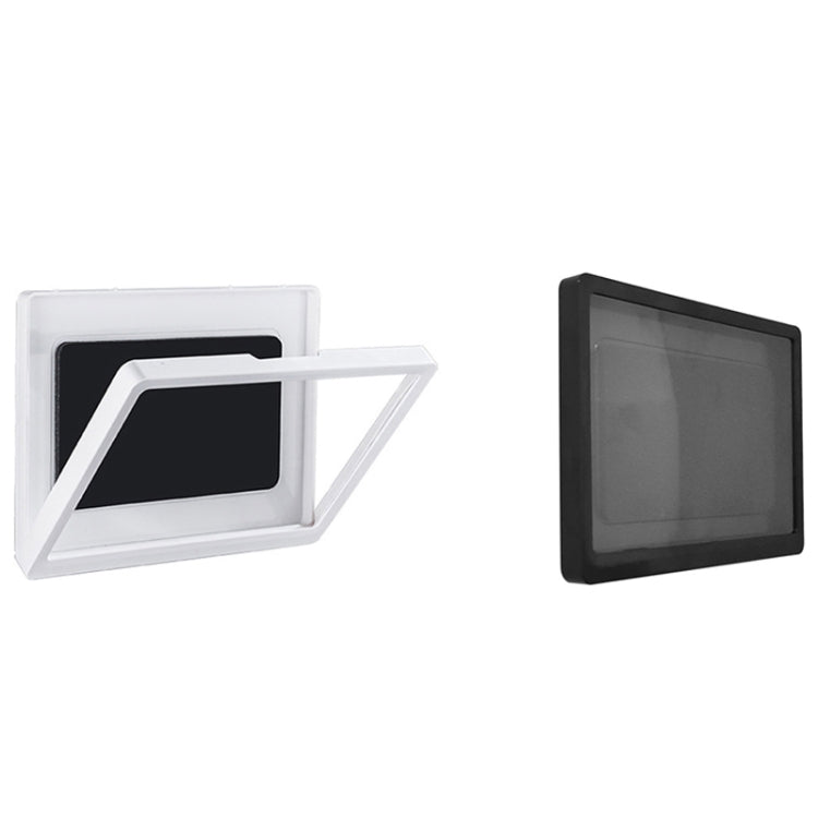 Bathroom Anti-Fog Mobile Phone Waterproof Box Rotatable Flat Punch-Free Bracket, Style: 14 Inches Non-rotating (White)
