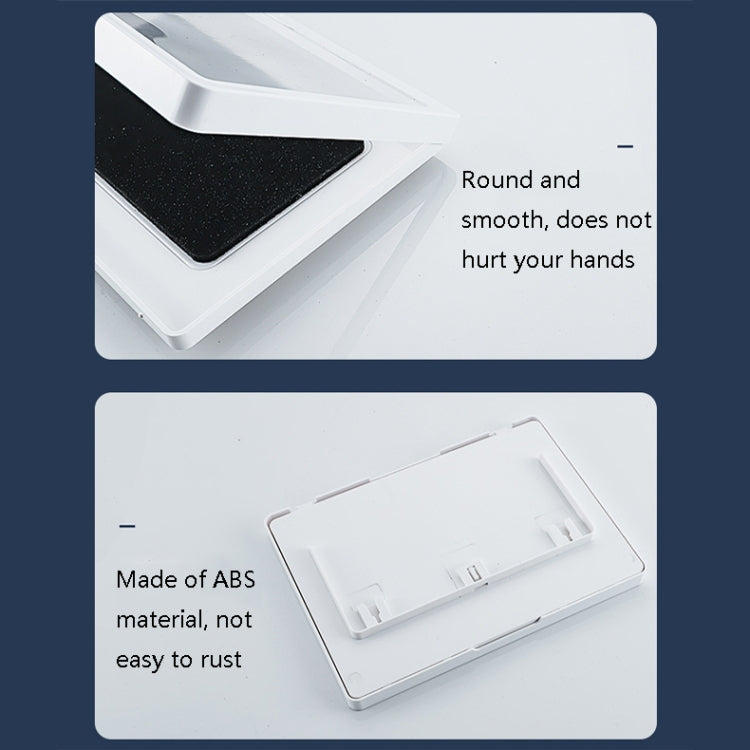 Bathroom Anti-Fog Mobile Phone Waterproof Box Rotatable Flat Punch-Free Bracket, Style: 14 Inches Non-rotating (White)