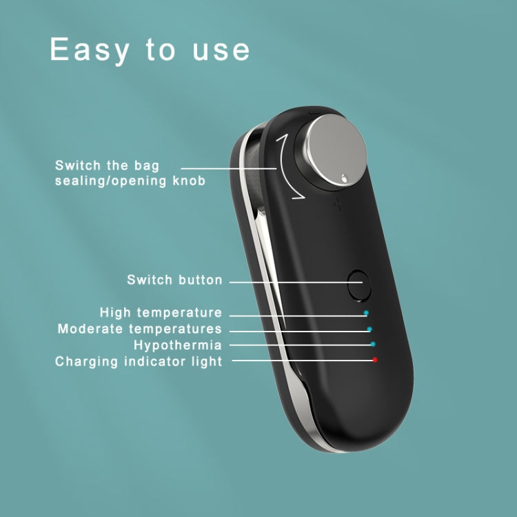 Electroplating Two-Color Rechargeable Magnetic Sealing Machine Refrigerator Sticker Food Bag Plastic Bag Sealing Machine